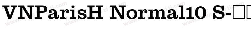 VNParisH Normal10 S字体转换
